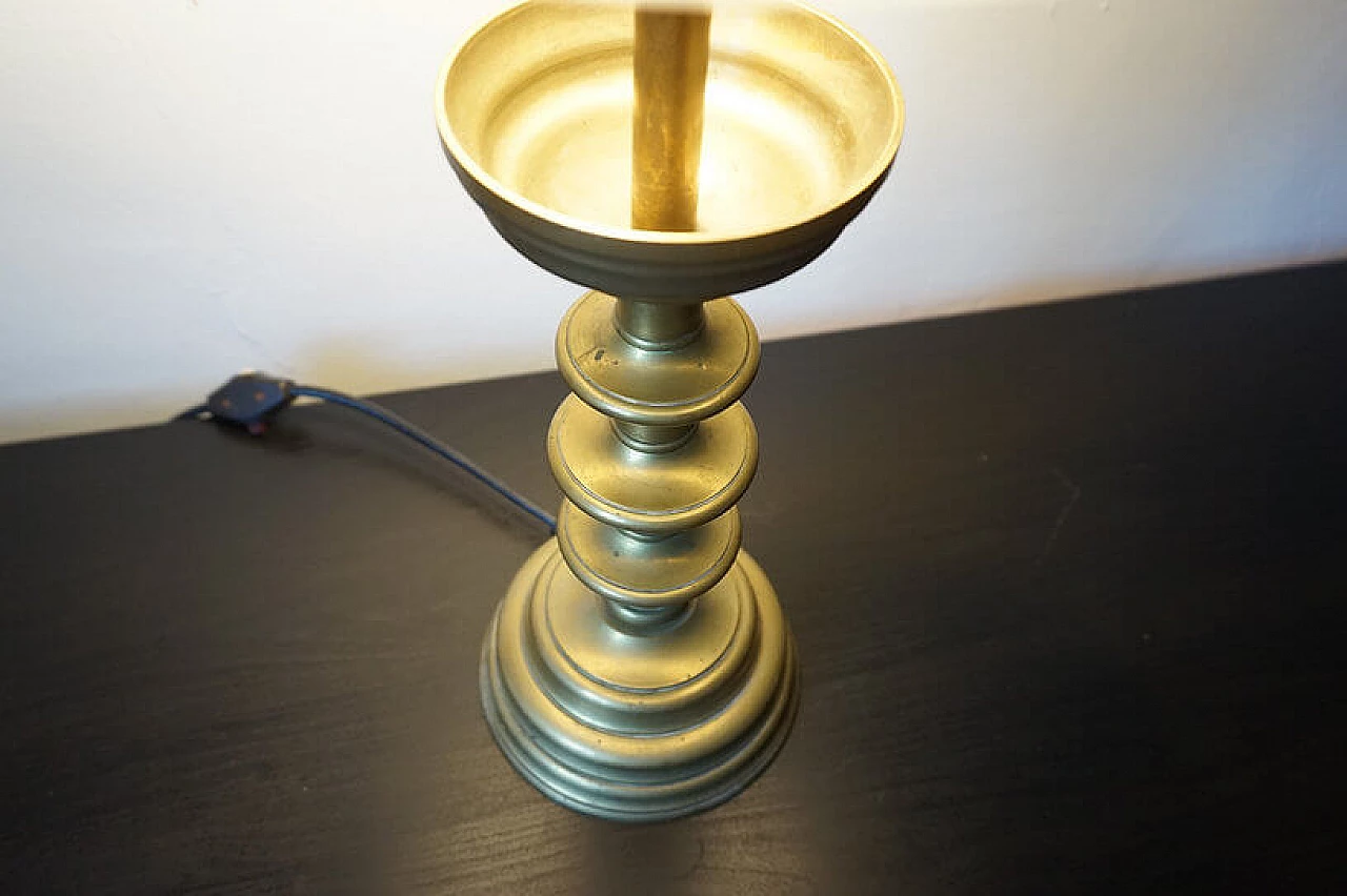 Empire brass table lamp, early 20th century 2