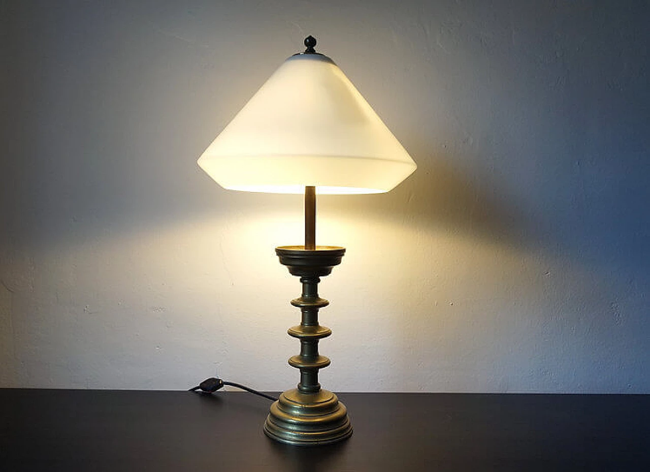 Empire brass table lamp, early 20th century 10