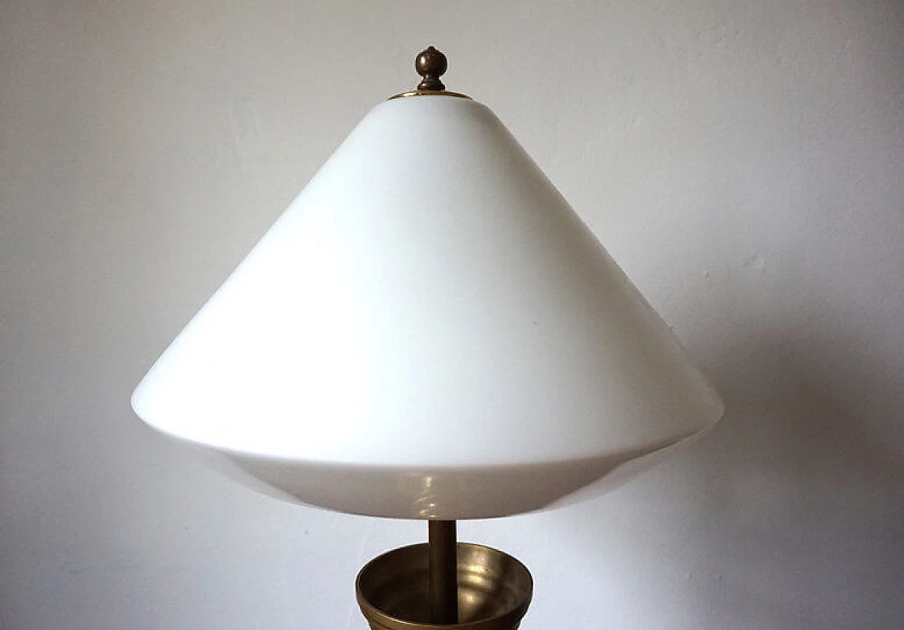 Empire brass table lamp, early 20th century 14