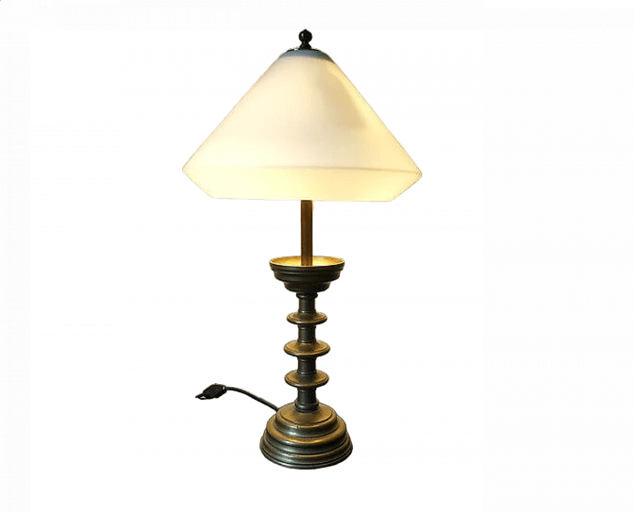 Empire brass table lamp, early 20th century 16