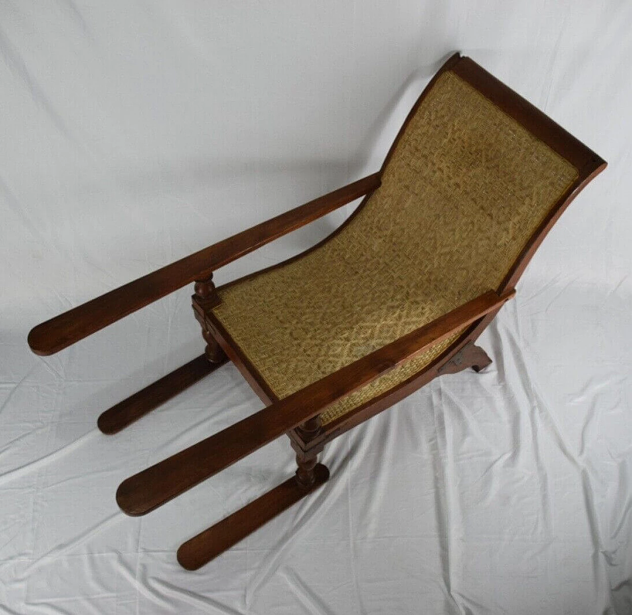 Mahogany chair with armrests, 1950s 1