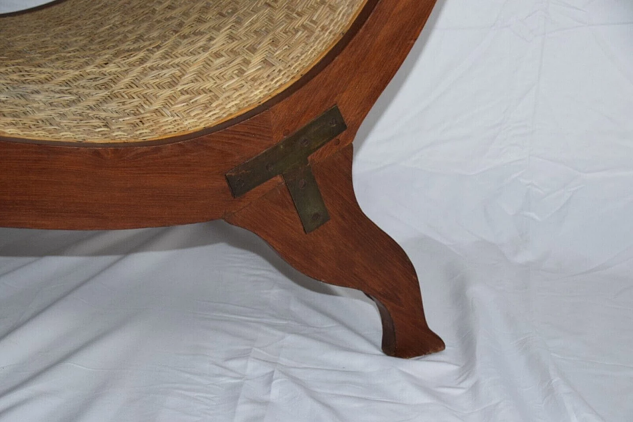 Mahogany chair with armrests, 1950s 3