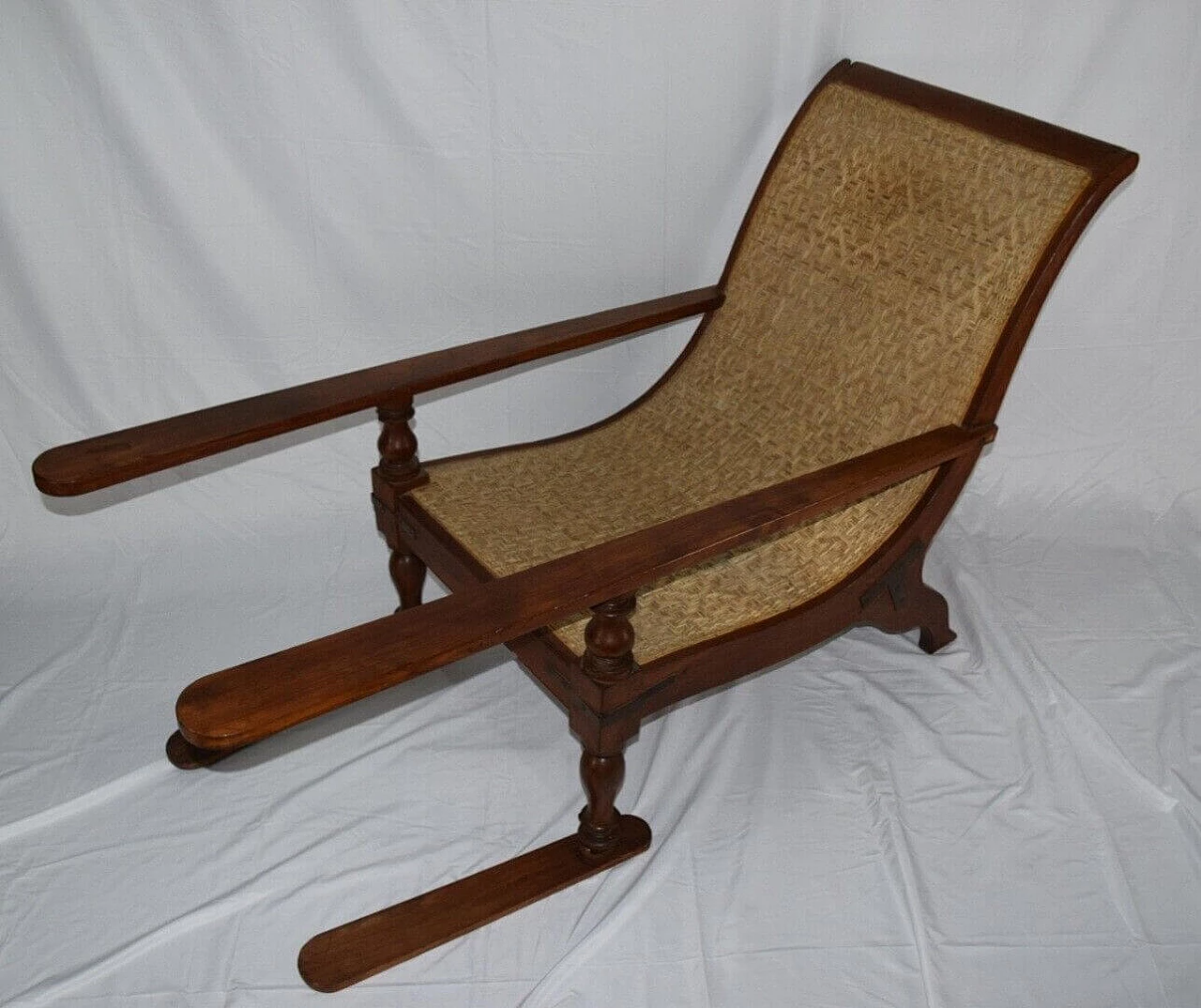 Mahogany chair with armrests, 1950s 10