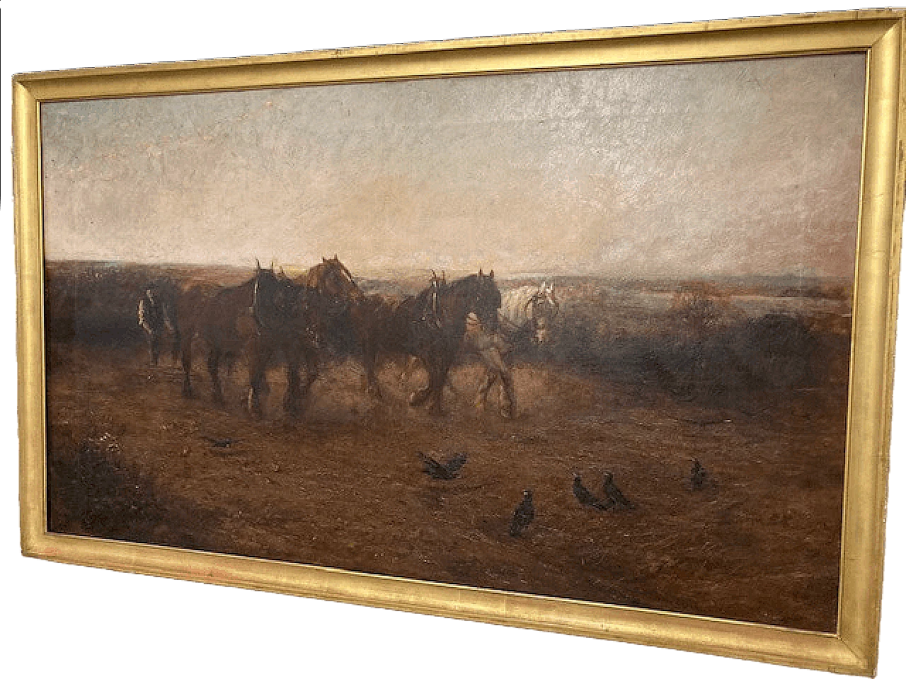 Loraine Nevison Arthur, Landscape with horses, oil on canvas, 1893 16