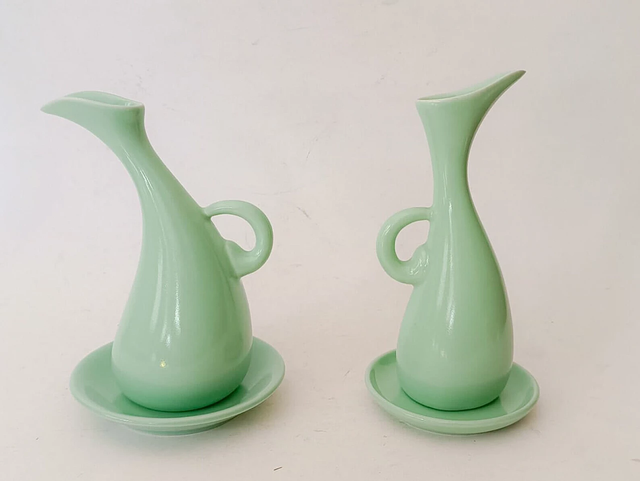 Pair of ceramic ampoules C 233 by Antonia Campi for Sci Lavenia, 1950s 5