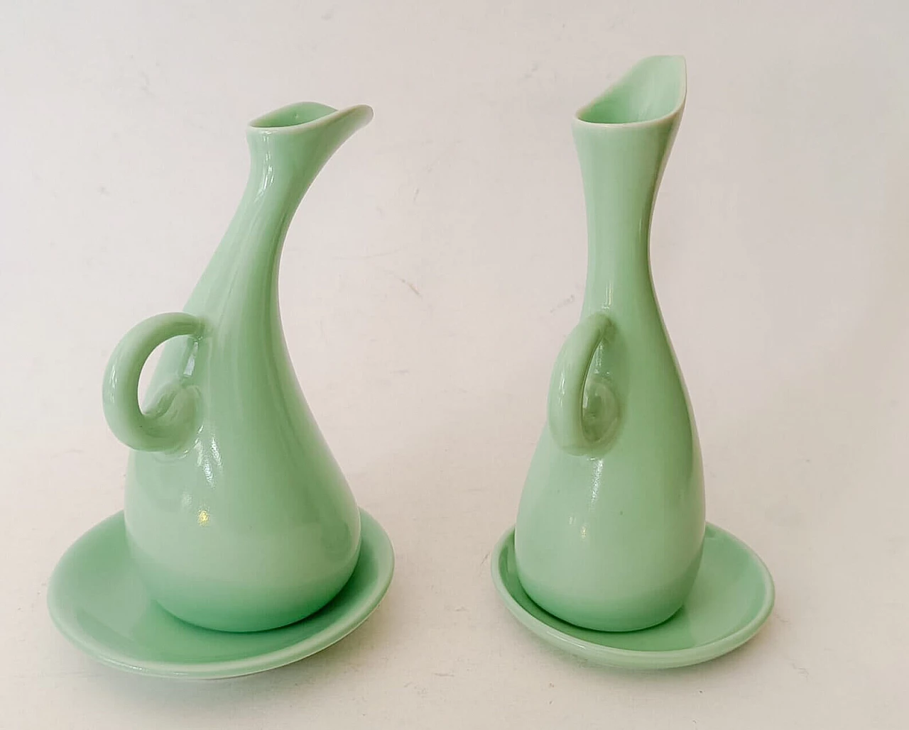 Pair of ceramic ampoules C 233 by Antonia Campi for Sci Lavenia, 1950s 6