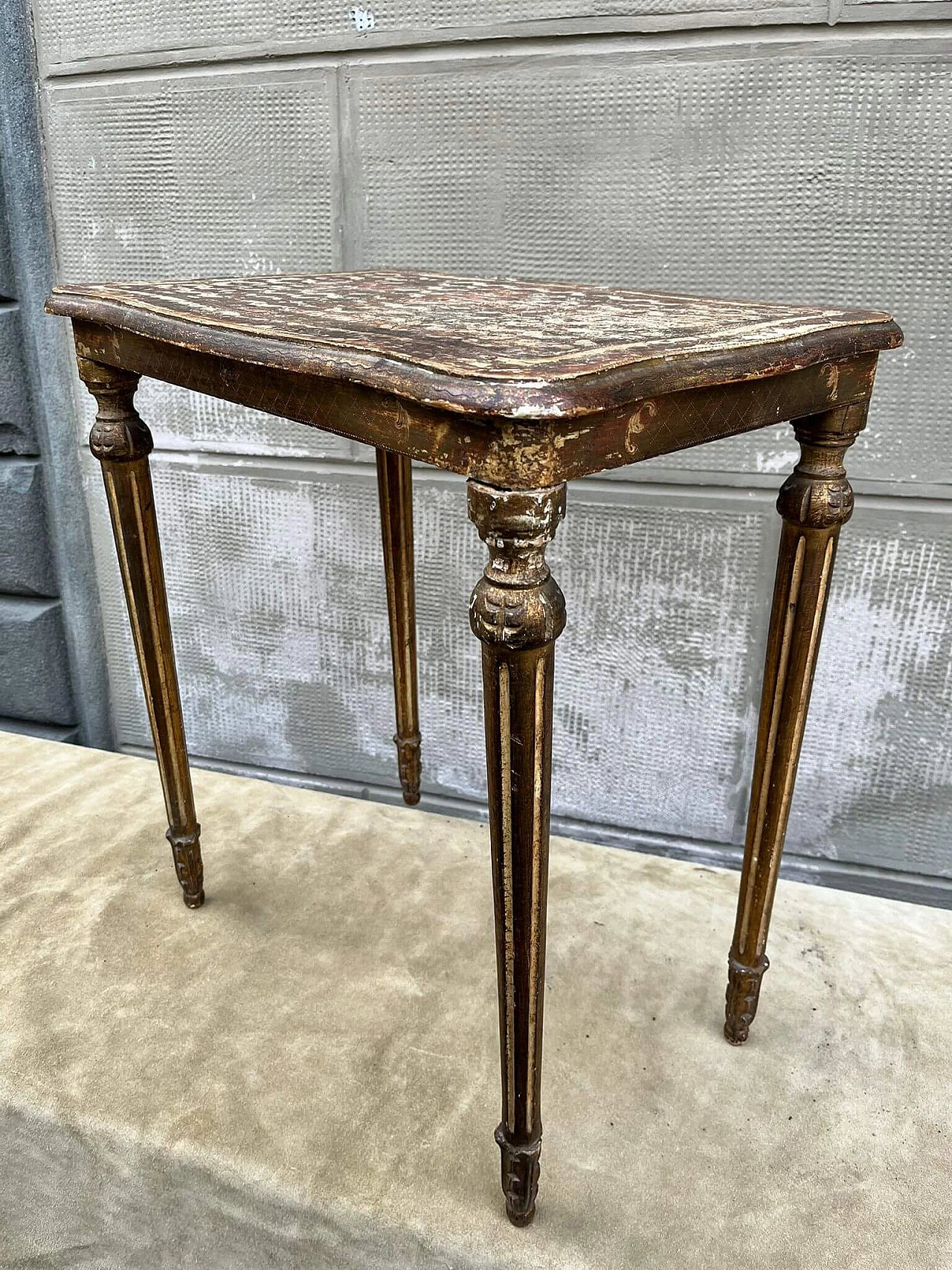 French wooden coffee table, 1940s 5