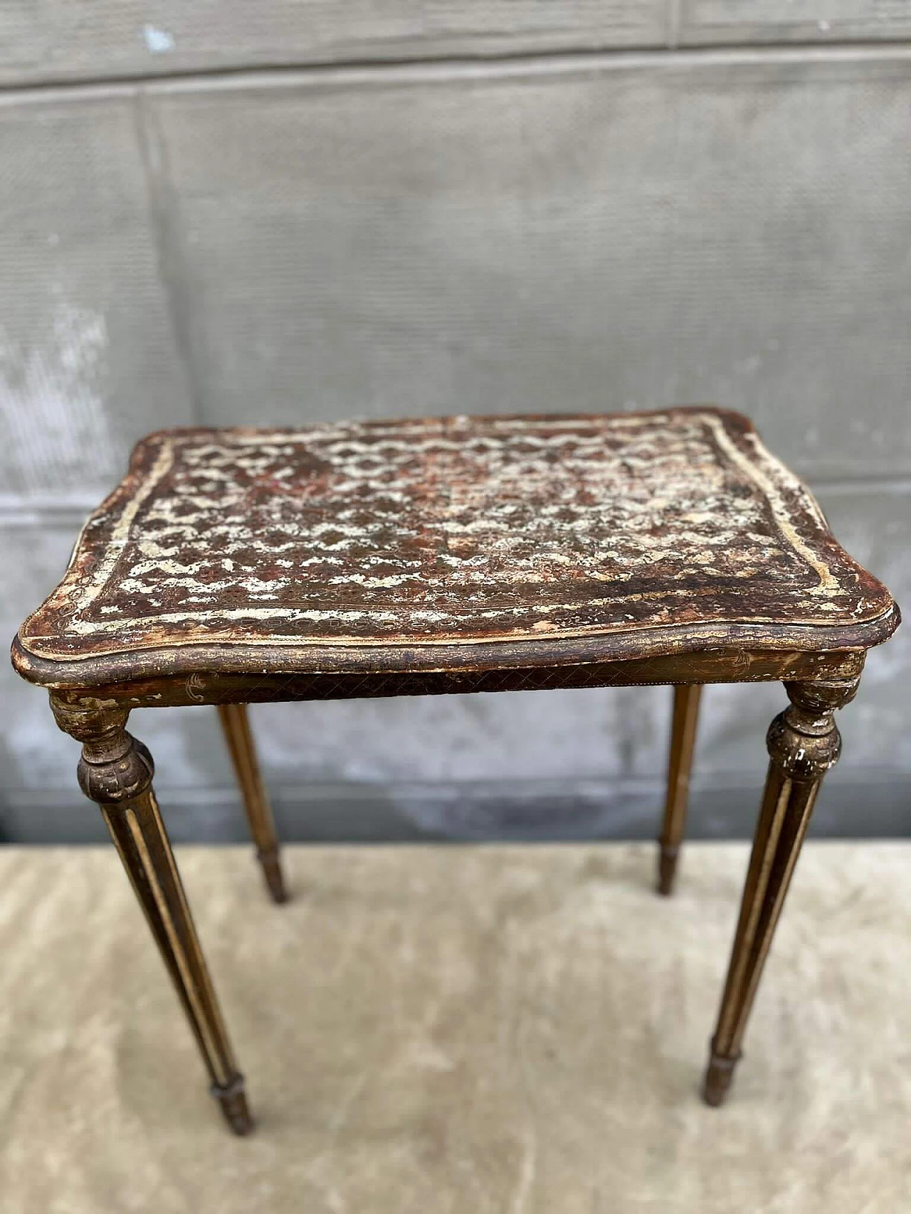 French wooden coffee table, 1940s 7