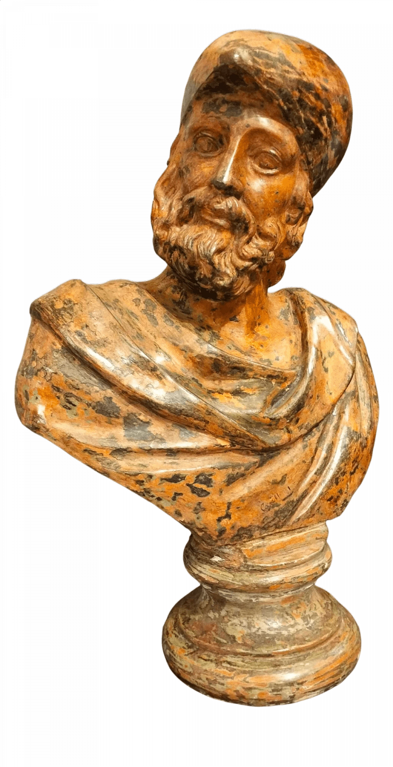 Bust of Ulysses, terracotta sculpture, 19th century 9