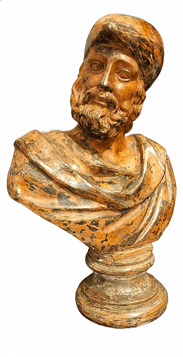 Bust of Ulysses, terracotta sculpture, 19th century