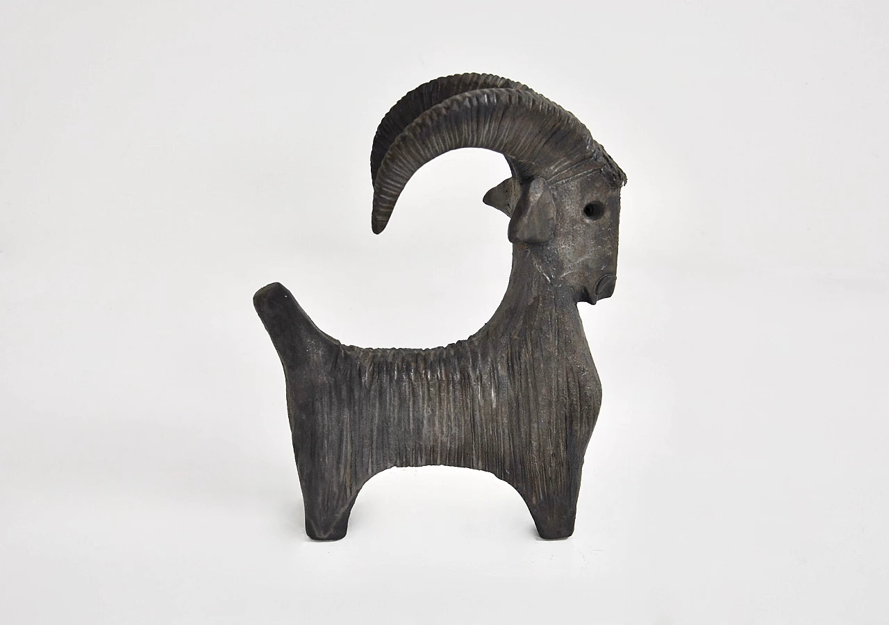 Ceramic goat sculpture by Dominique Pouchain, 1980s 4