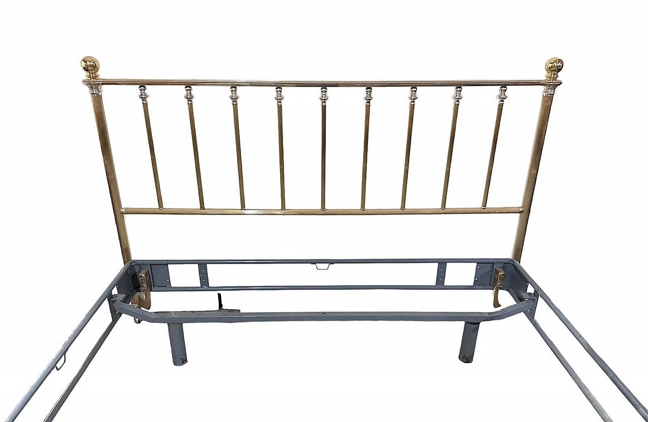 Riva Cantù solid brass double bed, mid-20th century 1