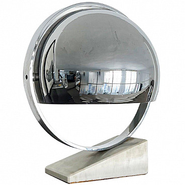 Orologio da Tavolo Girevole con Specchio in Acciaio Made in Italy -  Benemerito