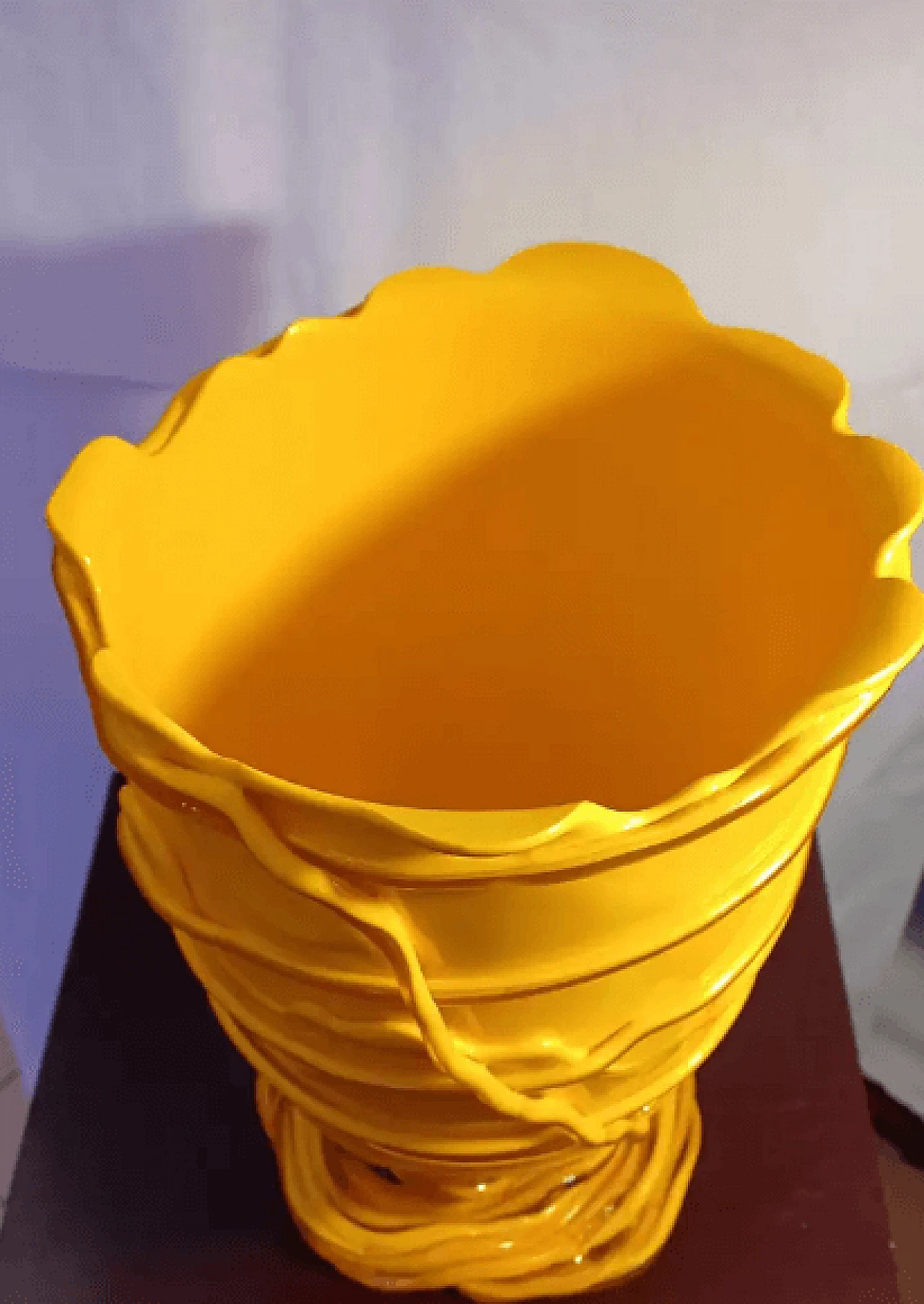 Yellow resin vase by Gaetano Pesce 5