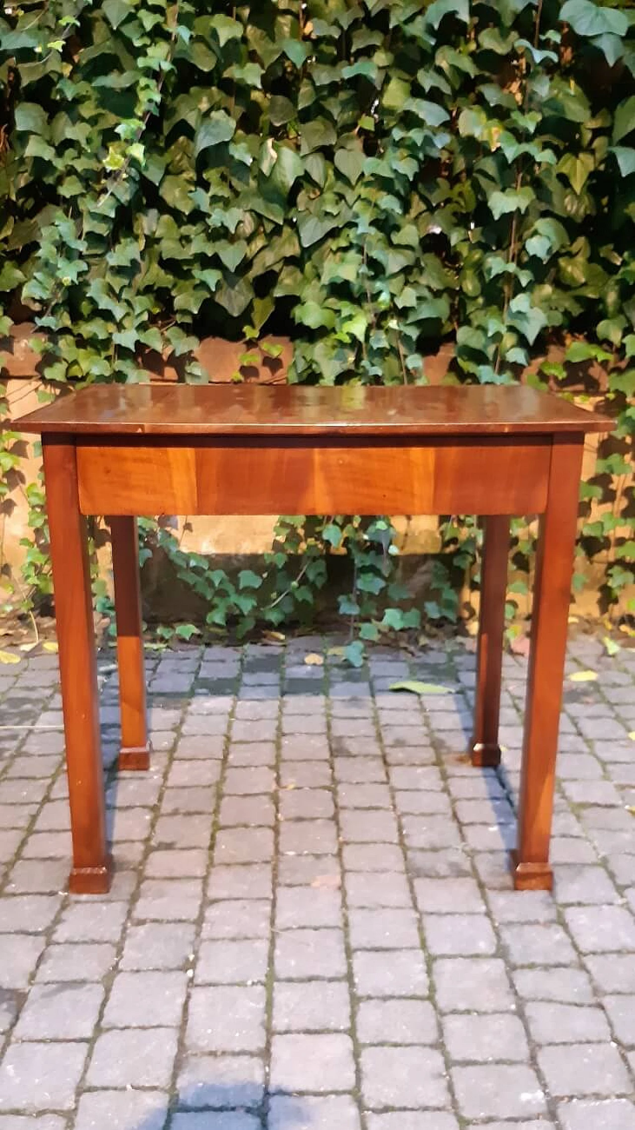 Empire walnut and briarwood writing desk, early 19th century 6