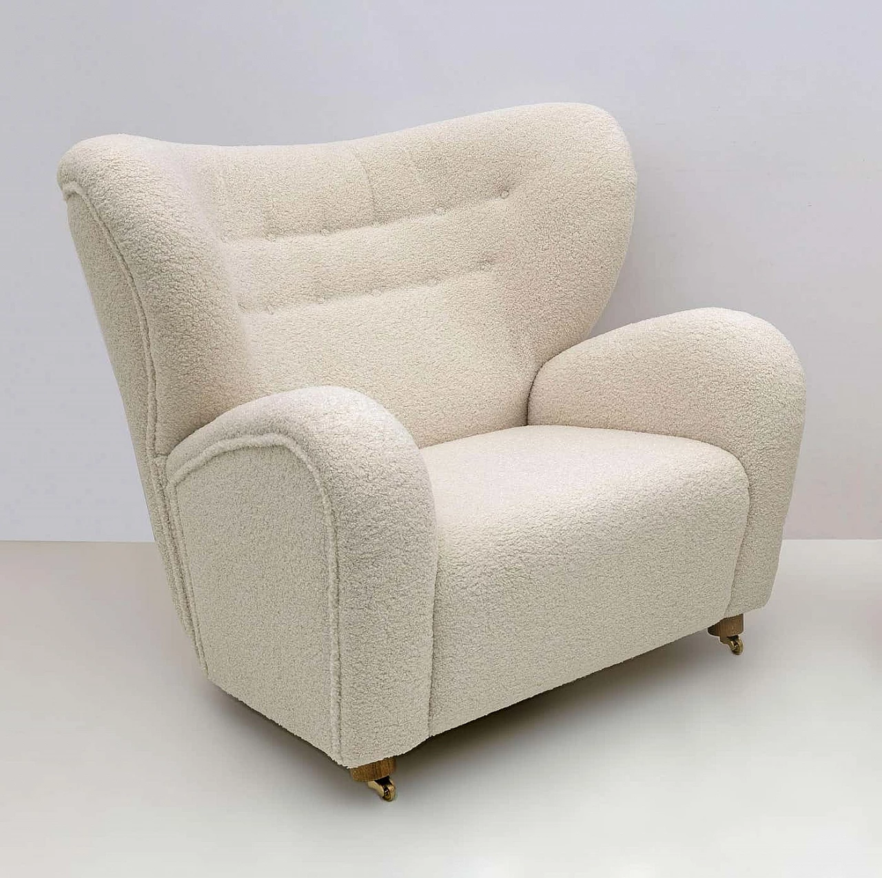 Sahco Zero the Tired Man bouclè armchair by Flemming Lassen, 2000s 2