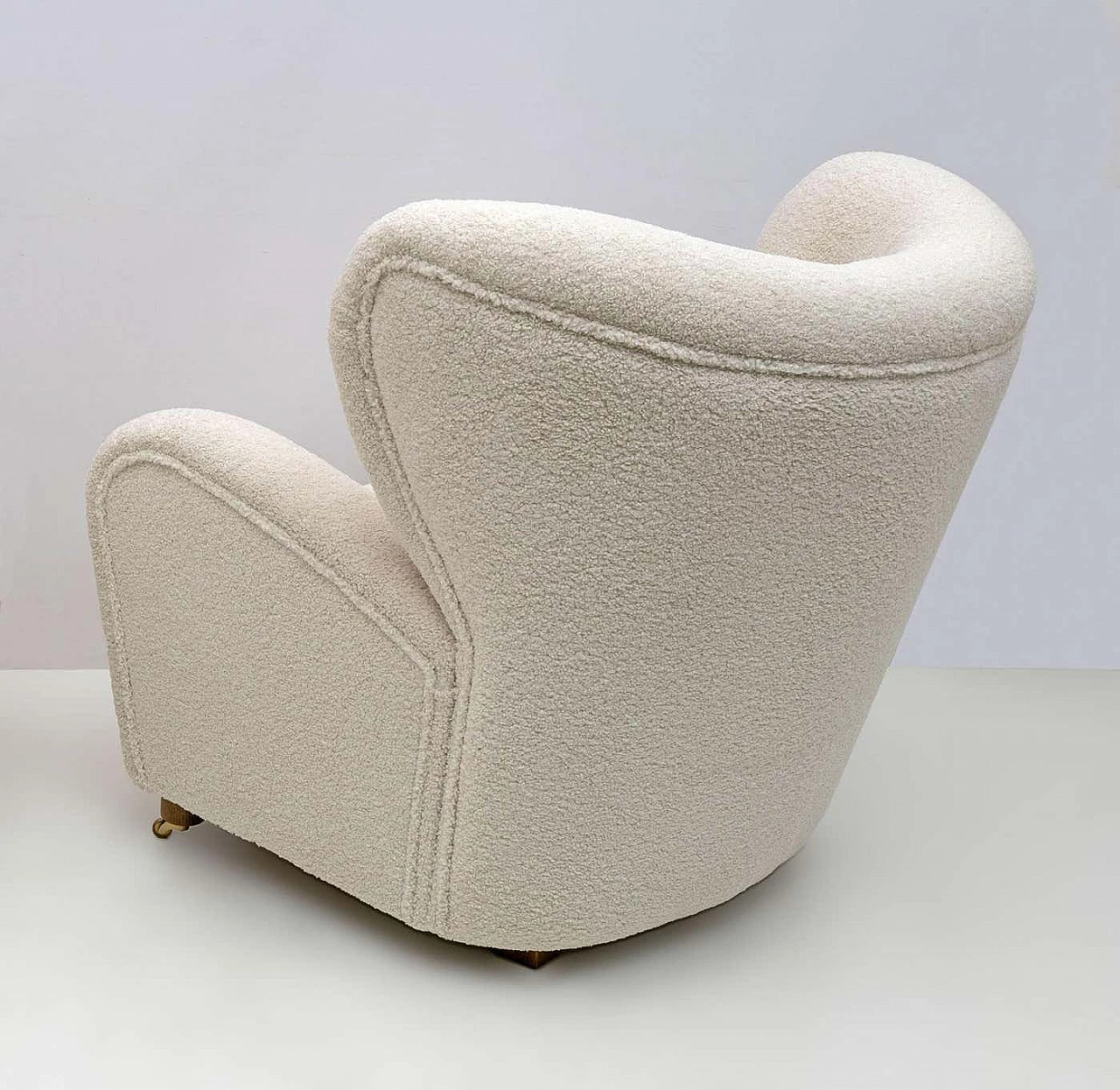 Sahco Zero the Tired Man bouclè armchair by Flemming Lassen, 2000s 3