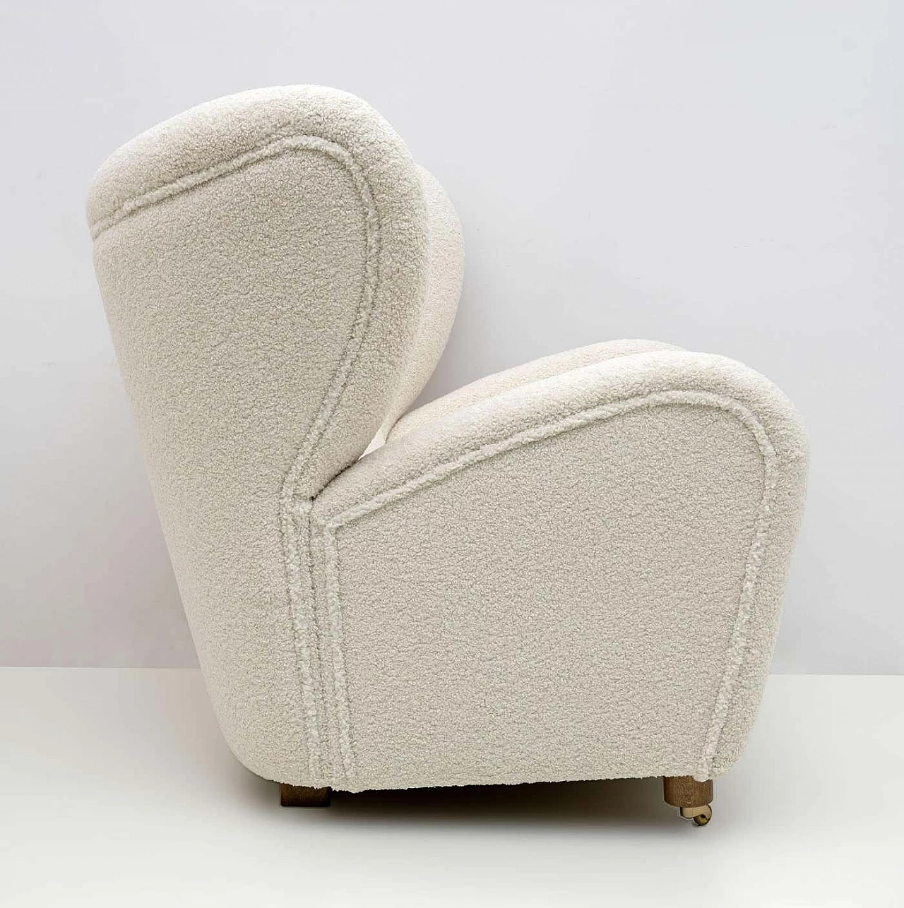 Sahco Zero the Tired Man bouclè armchair by Flemming Lassen, 2000s 4