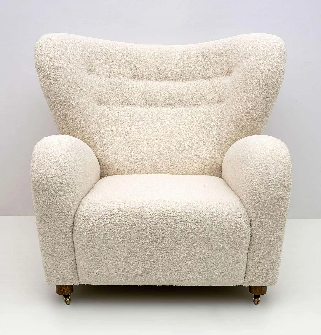 Sahco Zero the Tired Man bouclè armchair by Flemming Lassen, 2000s 5