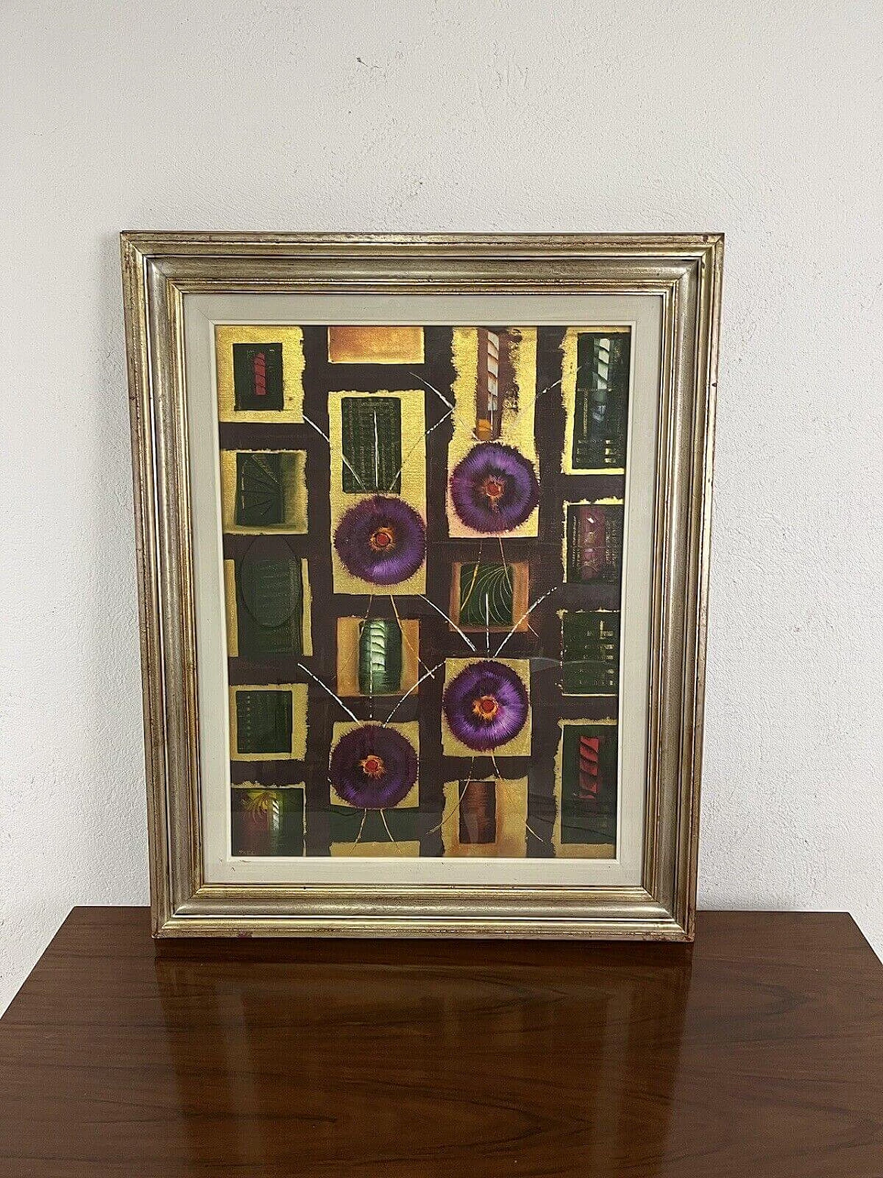 Bruno Fael, Composition, mixed media on canvas, 1970s 2