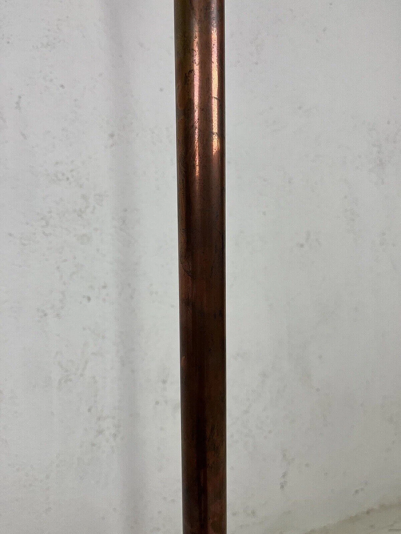 Luminator floor lamp with copper and chrome-plated metal frame, 1960s 9