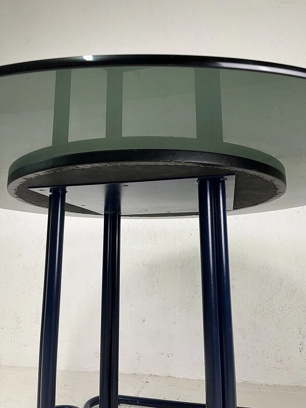 Painted metal Quadrifoglio table attributable to Giotto Stoppino, 1970s 5