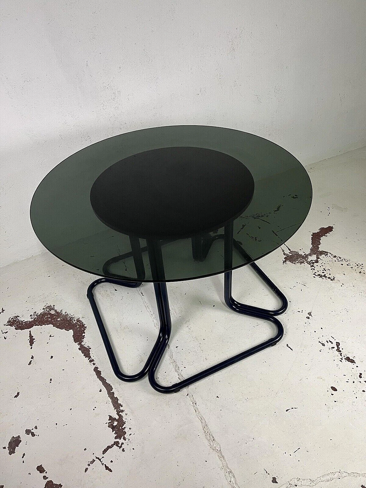 Painted metal Quadrifoglio table attributable to Giotto Stoppino, 1970s 6