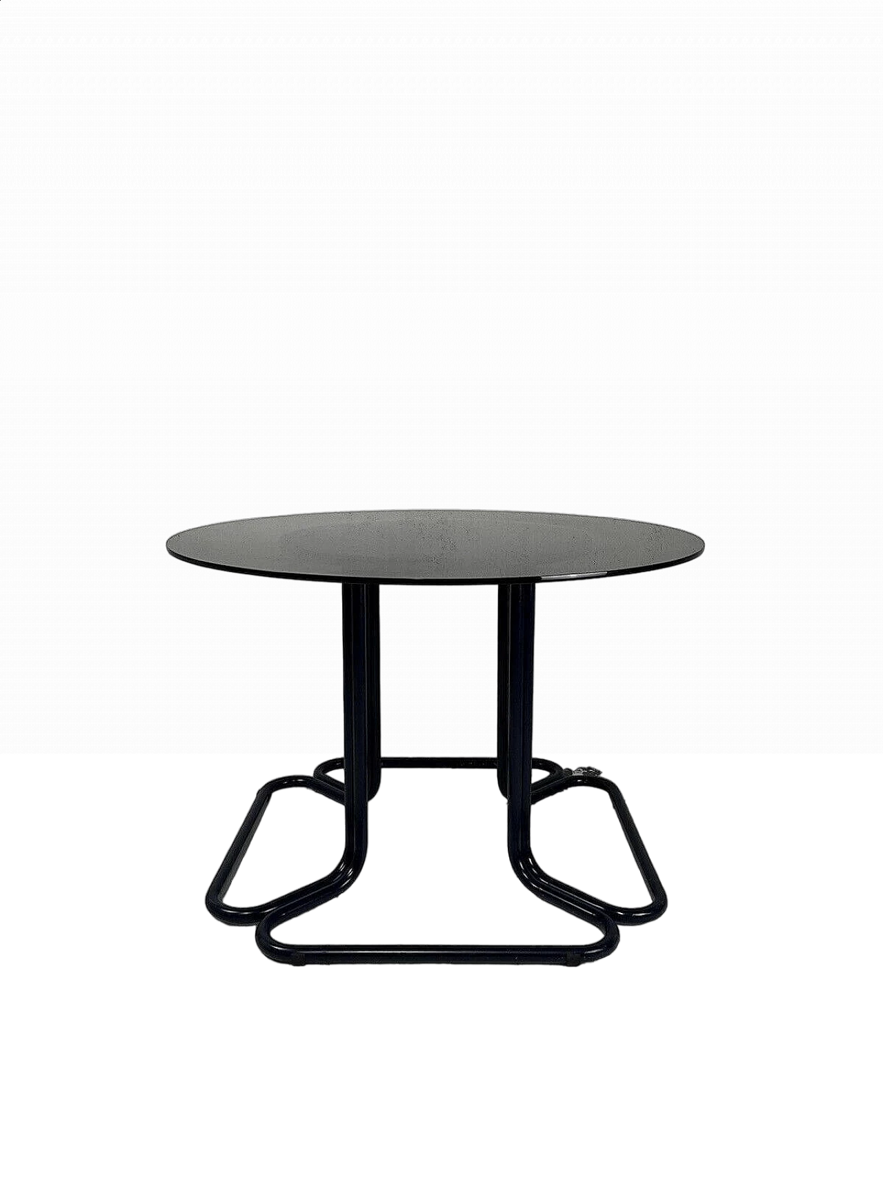 Painted metal Quadrifoglio table attributable to Giotto Stoppino, 1970s 14