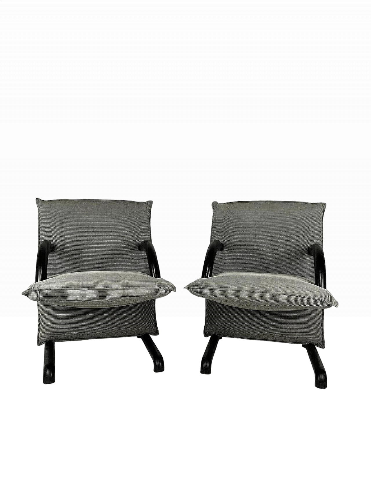 Pair of T-Line armchairs by Burkhard Vogtherr for Arflex, 1980s 18