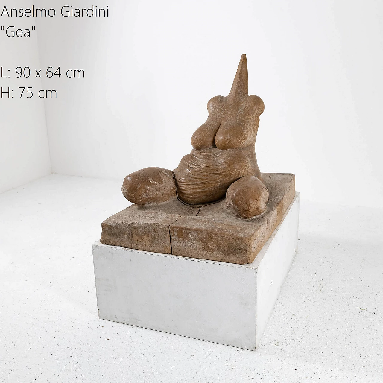 Anselmo Giardini, Gea, terracotta sculpture, 1978 3