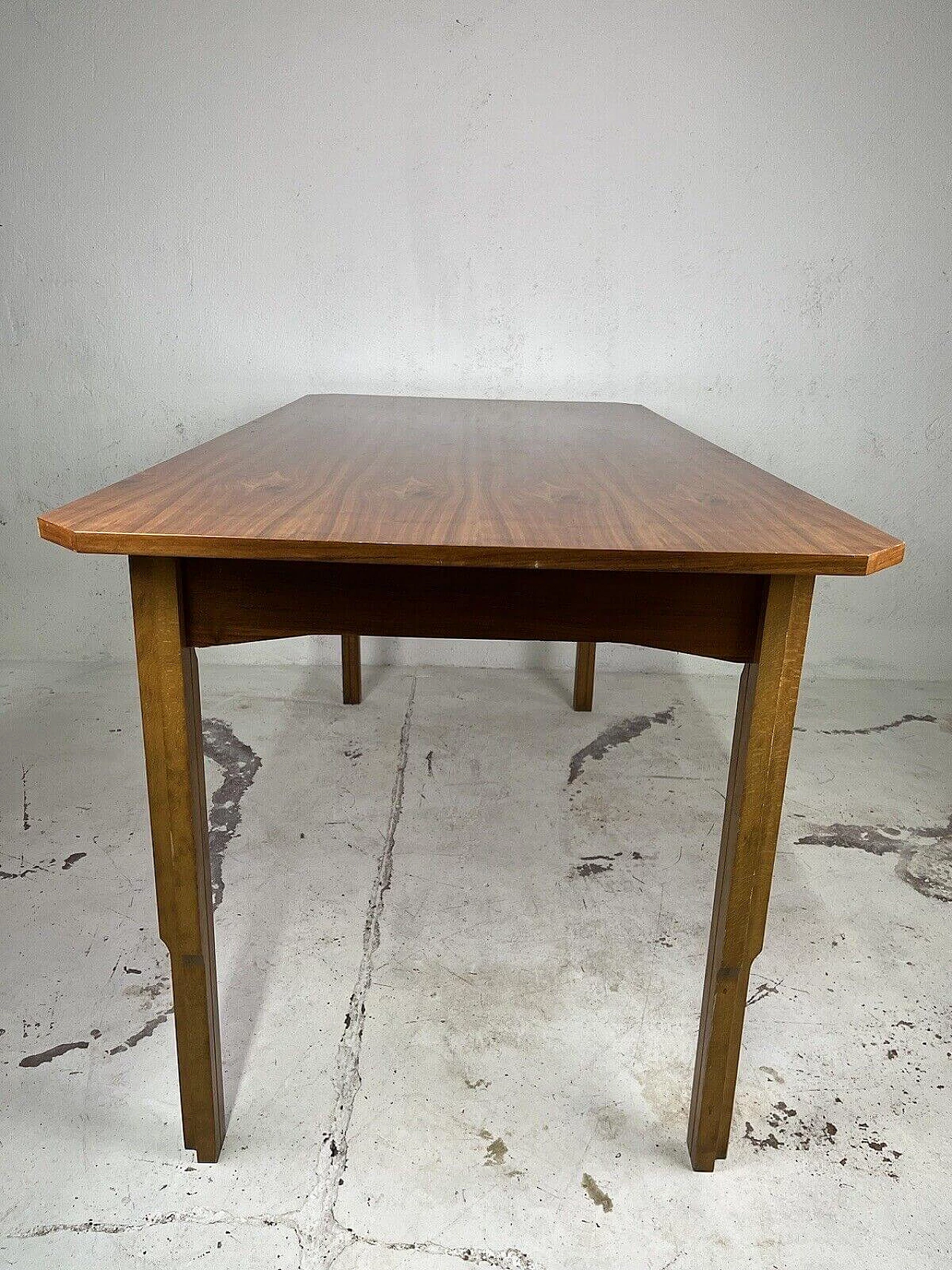 Crafted wood dining table, 1960s 6