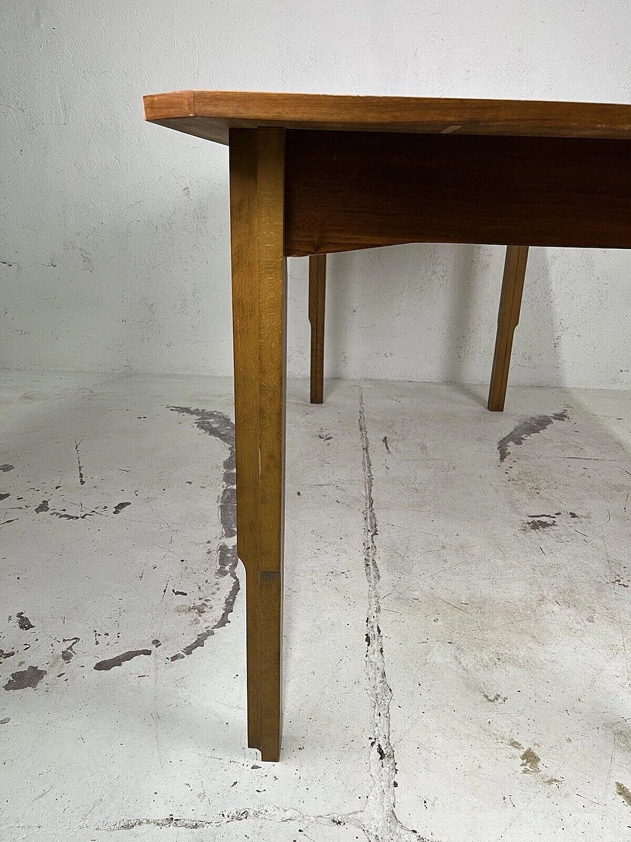 Crafted wood dining table, 1960s 7