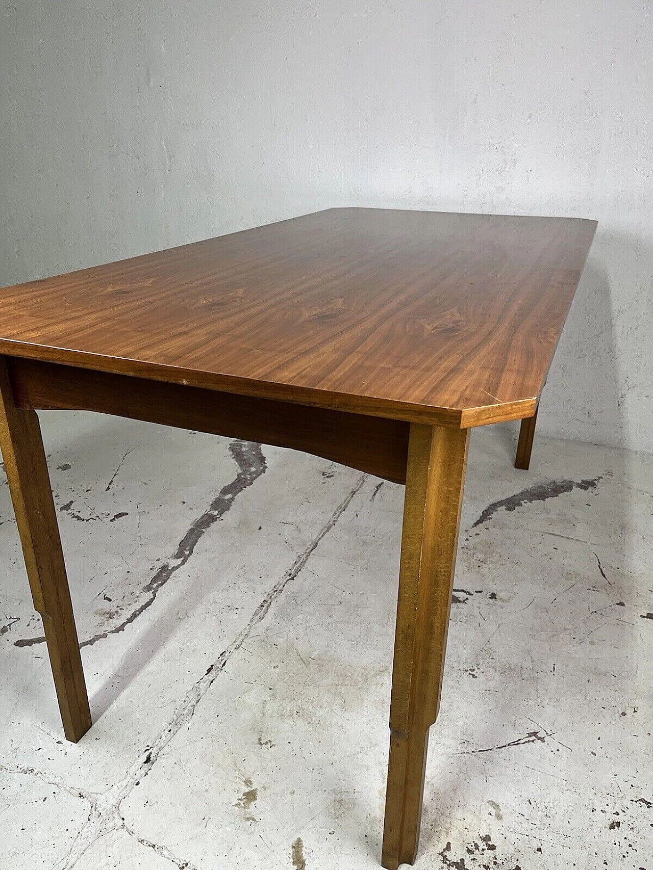 Crafted wood dining table, 1960s 9