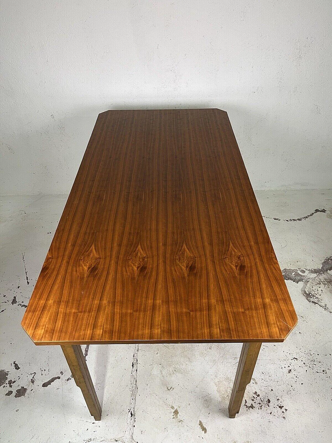 Crafted wood dining table, 1960s 10