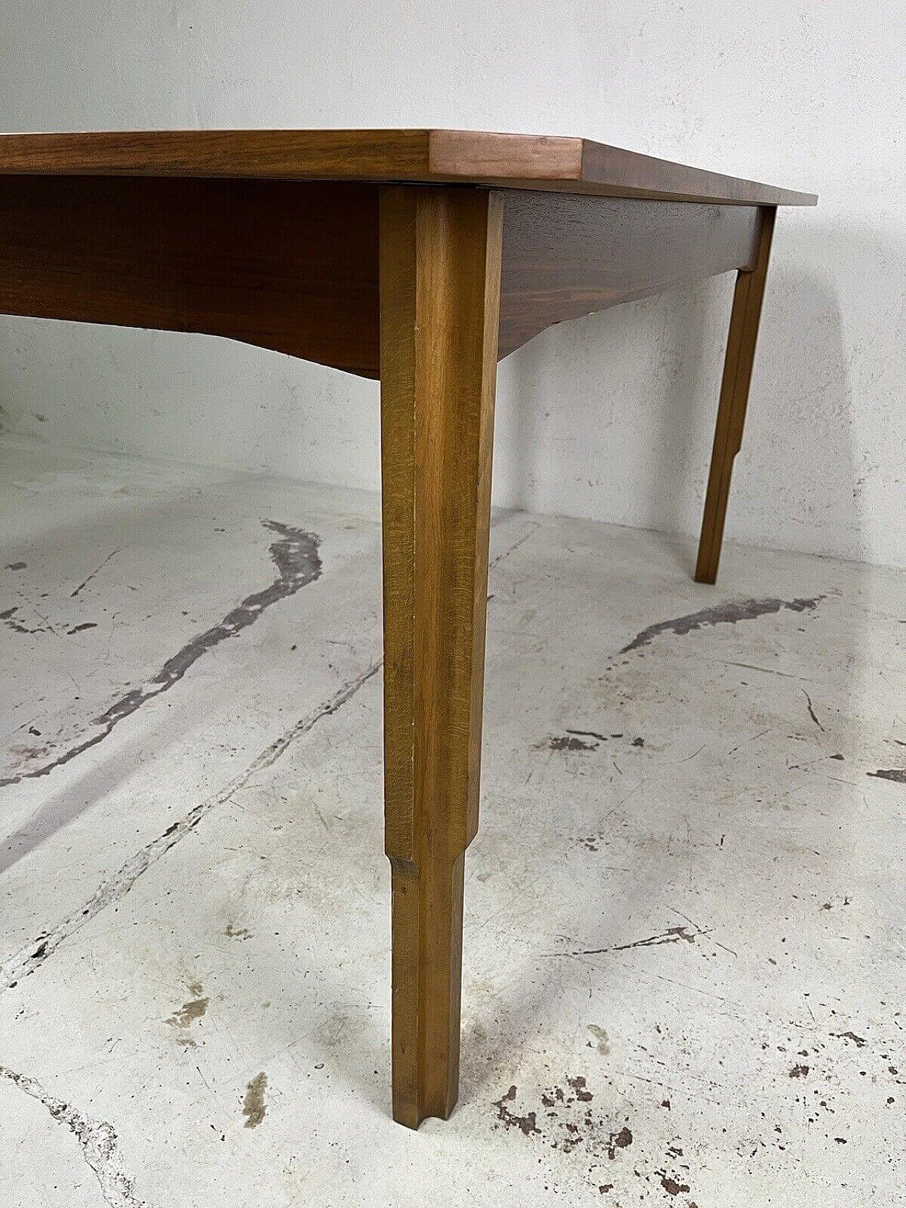 Crafted wood dining table, 1960s 12