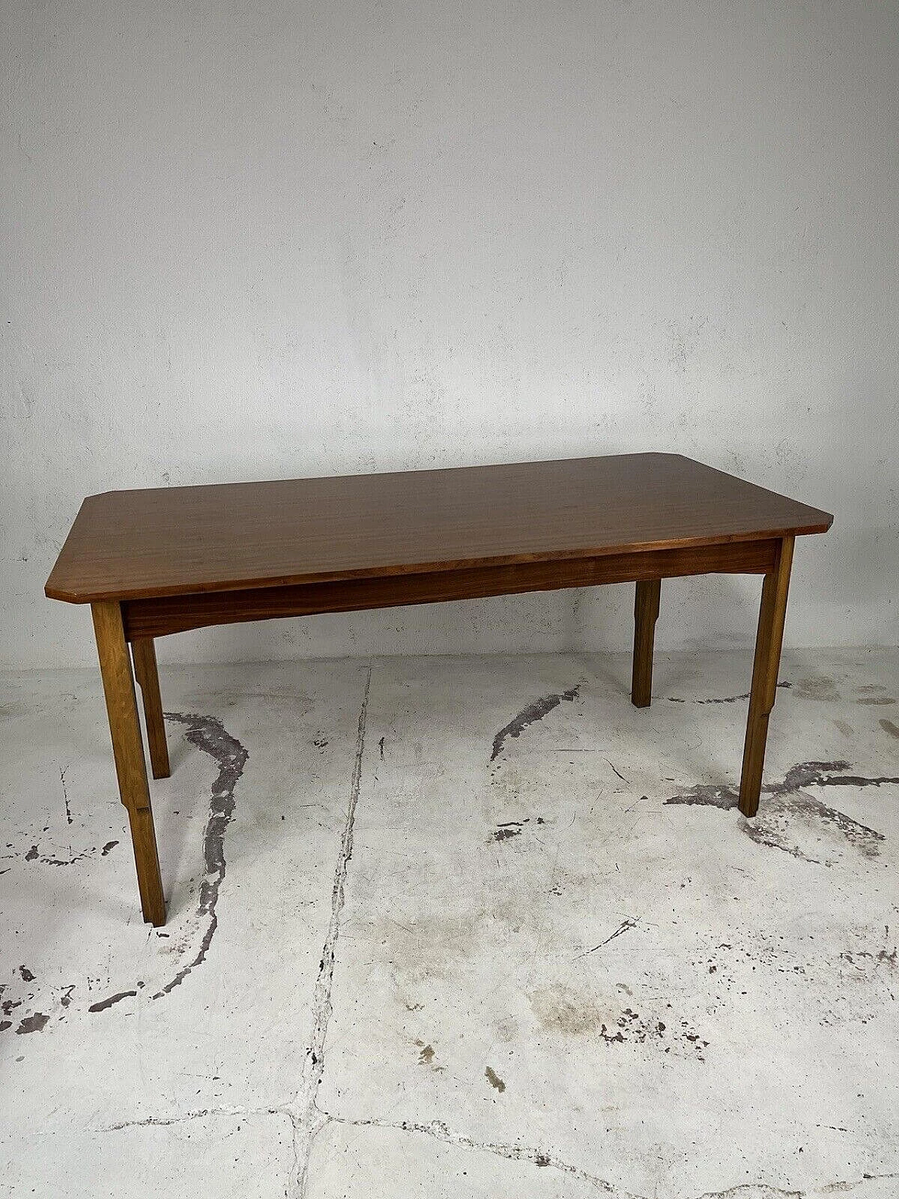 Crafted wood dining table, 1960s 15