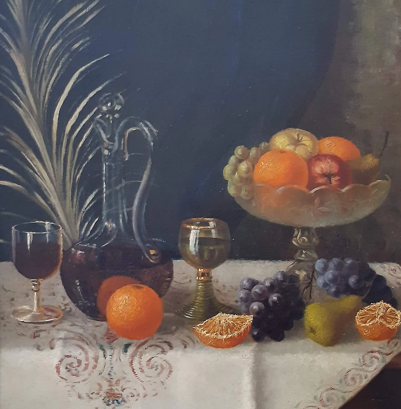 Albert Larsson, Still life with fruit, oil on canvas, 1888 2