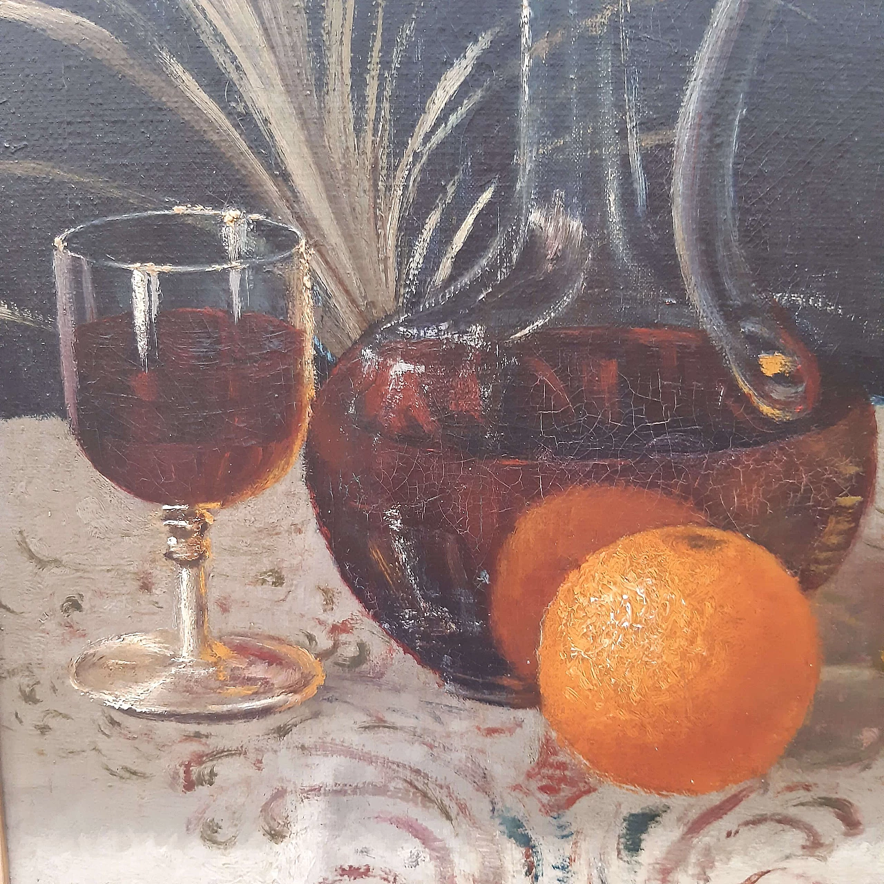 Albert Larsson, Still life with fruit, oil on canvas, 1888 3