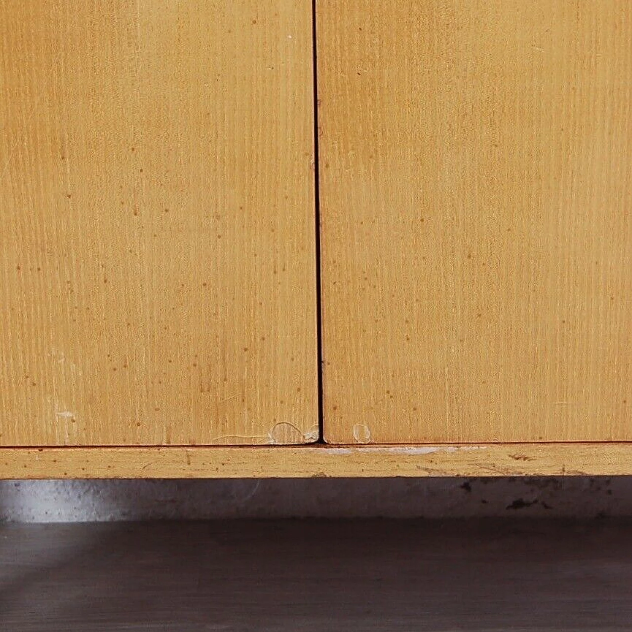 Flap-door bookcase in wood veneer, 1960s 8