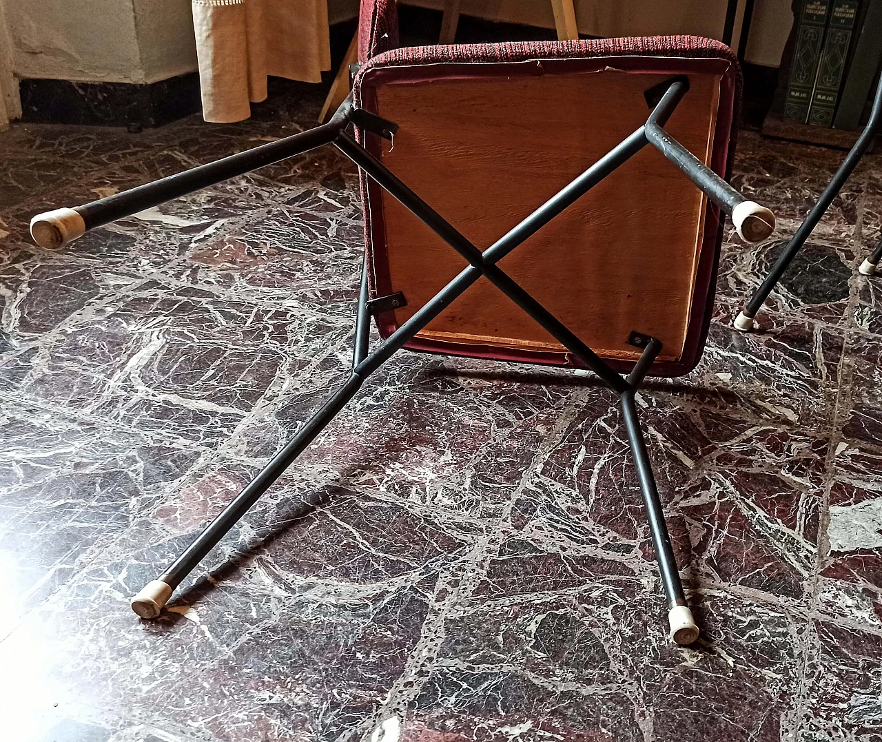 6 Chairs and oval table, 1960s 7