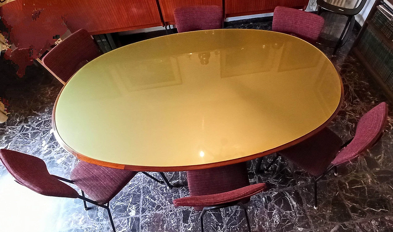 6 Chairs and oval table, 1960s 19