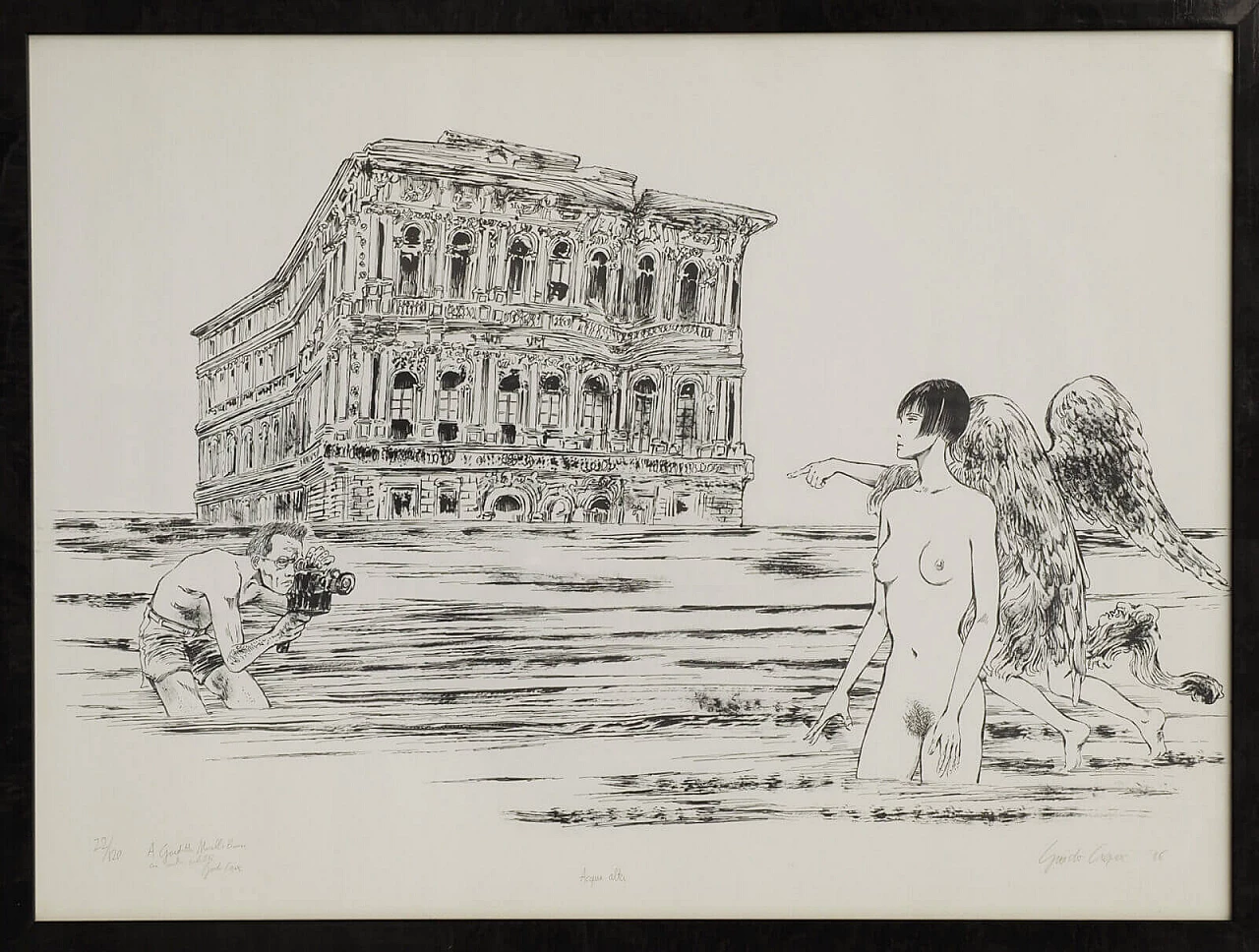 Guido Crepax, Acqua alta, multiple on paper, 1986 6