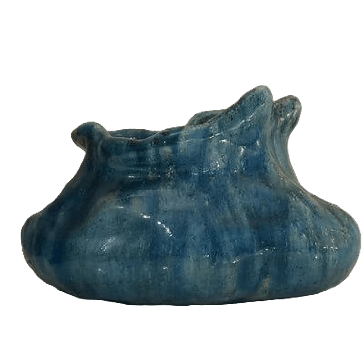 Blue ceramic vase by Marcello Fantoni, 1970s 11