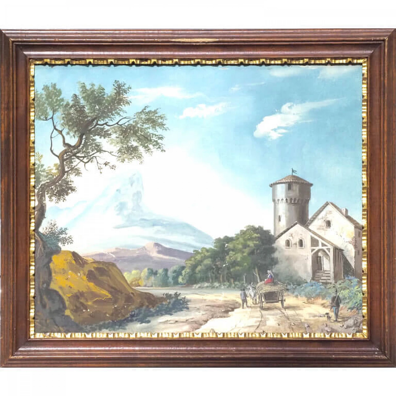 4 Dolomite landscapes, tempera on paper, early 19th century 2