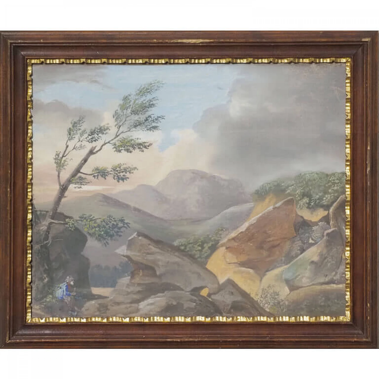 4 Dolomite landscapes, tempera on paper, early 19th century 13