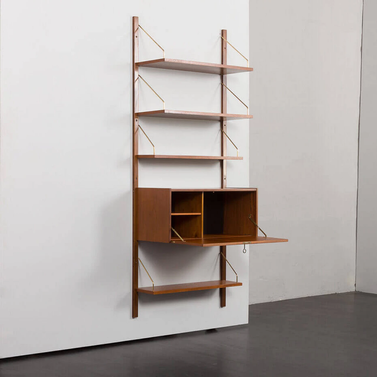 Danish one-bay bookcase with desk in the style of Poul Cadovius, 1960s 3