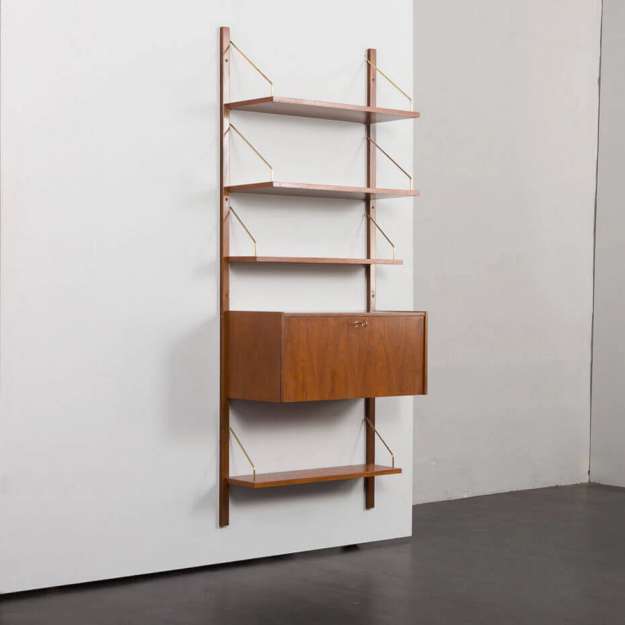 Danish one-bay bookcase with desk in the style of Poul Cadovius, 1960s 4