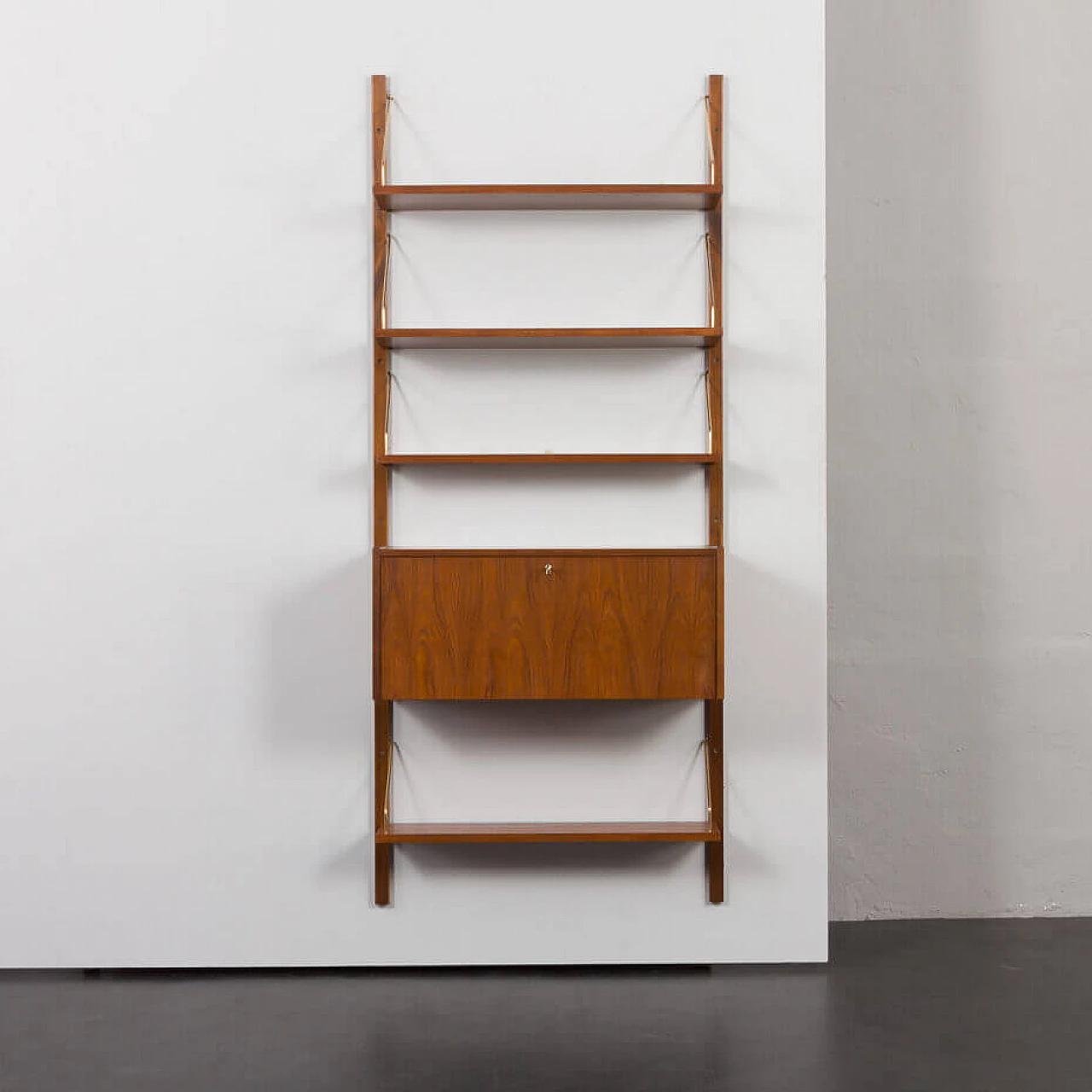 Danish one-bay bookcase with desk in the style of Poul Cadovius, 1960s 5