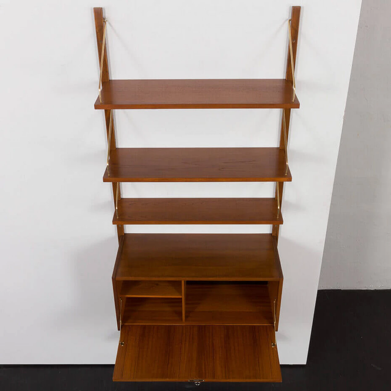 Danish one-bay bookcase with desk in the style of Poul Cadovius, 1960s 7