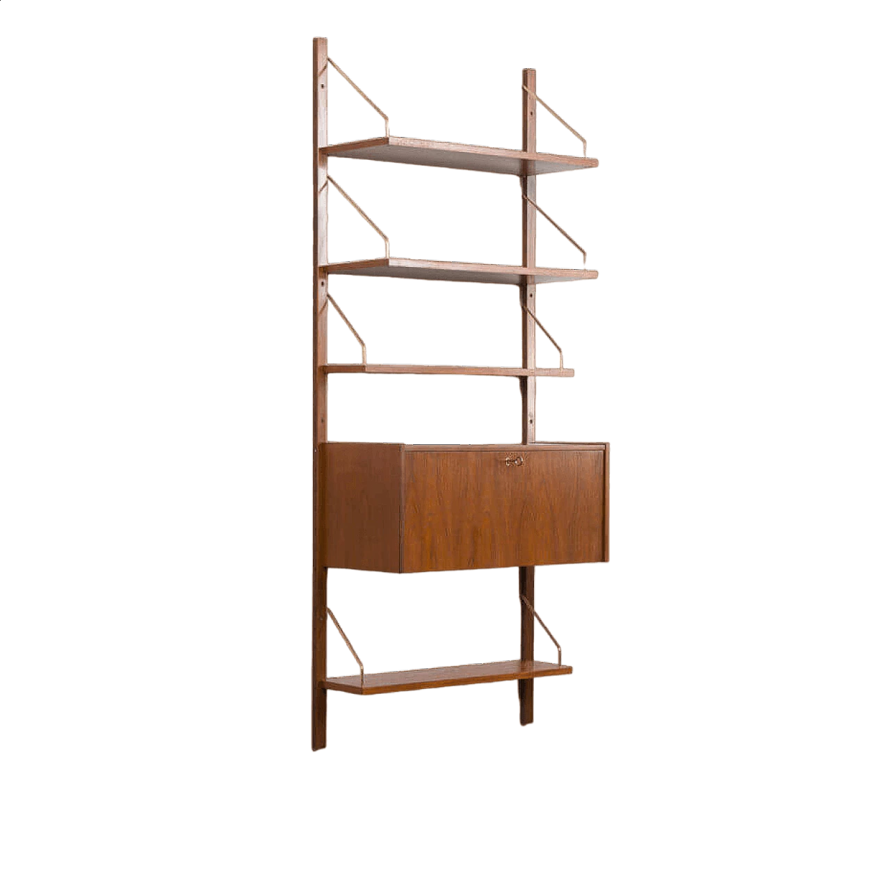 Danish one-bay bookcase with desk in the style of Poul Cadovius, 1960s 15